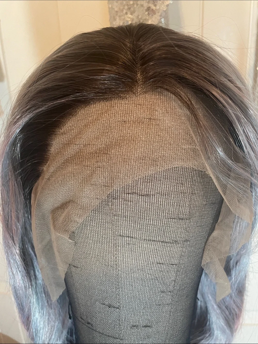 13X6 Lace Front Deluxe Wig Cap with Multi-Color Synthetic Wig